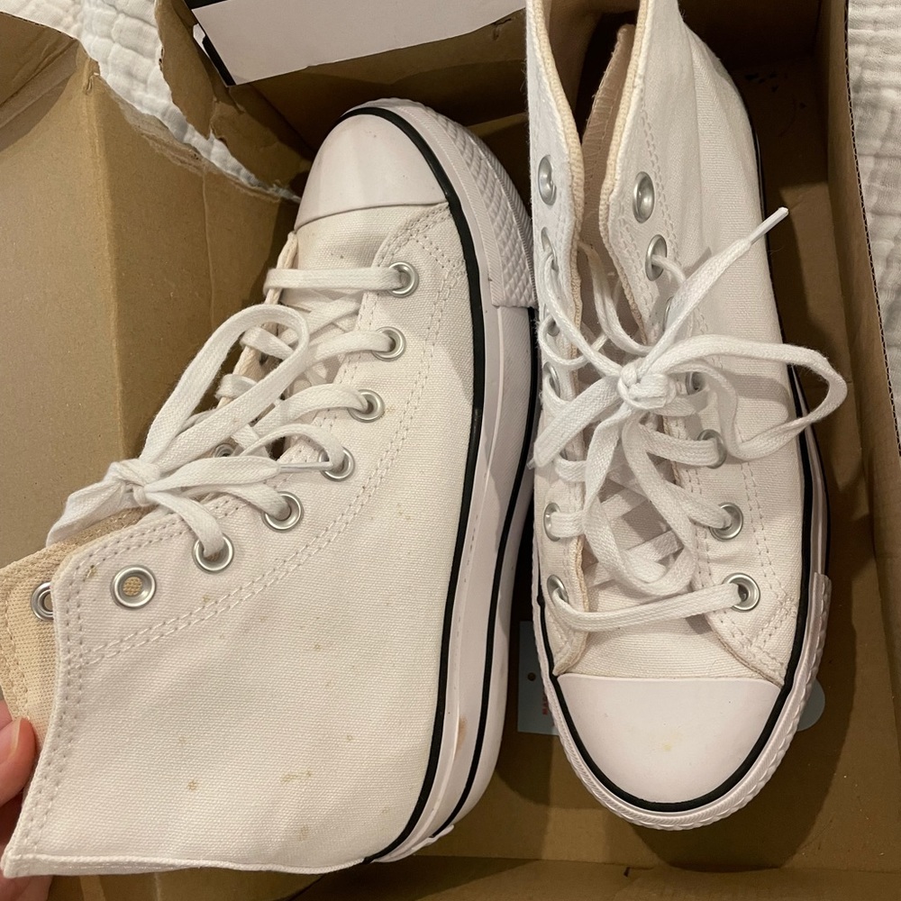 Platform high top converse women’s size 6